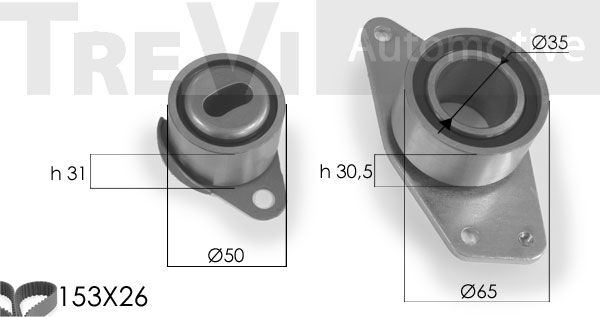 TREVI AUTOMOTIVE Hammashihnasarja KD1096